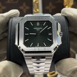 PATK PHILIPE CUBITUS |  45mm Black Dial | AA | Water Resistant Stainless Steel Men's Watch